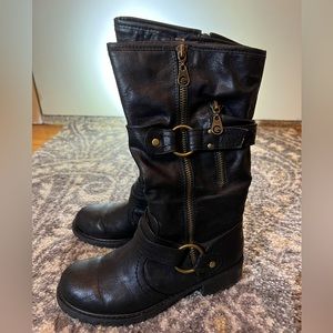G by Guess Youski Moto Boots Size 5.5